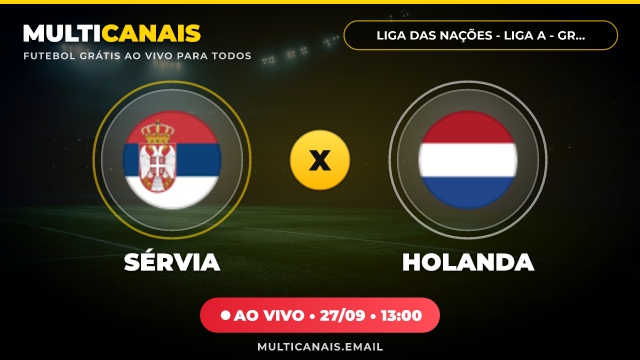 Banner Sérvia x Holanda