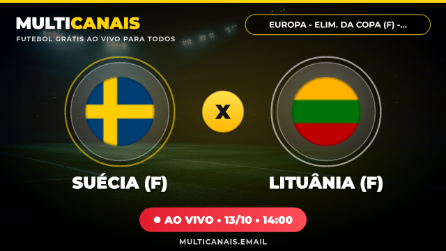Banner Suécia (F) x Lituânia (F)