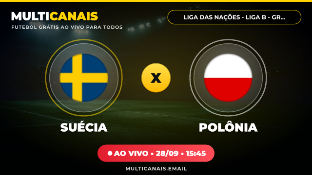 Banner Suécia x Polônia