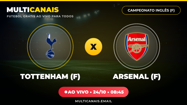 Banner Tottenham (F) x Arsenal (F)
