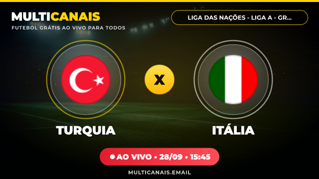 Banner Turquia x Itália