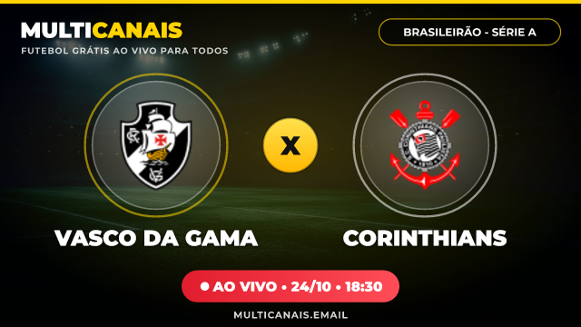 Banner Vasco da Gama x Corinthians