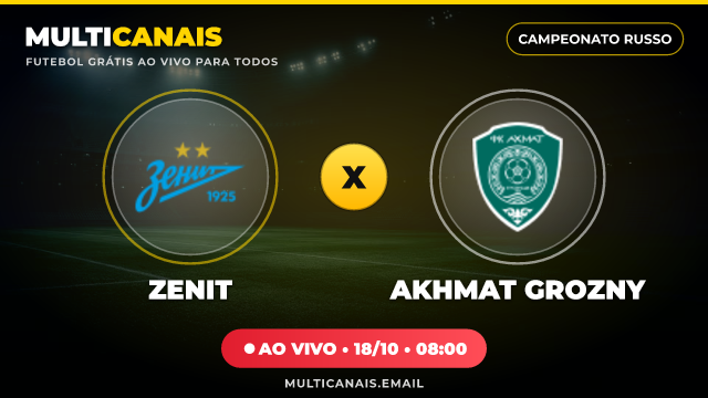 Banner Zenit x Akhmat Grozny