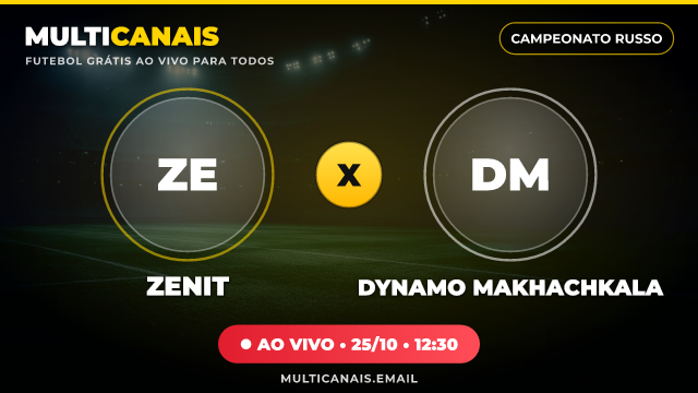 Banner Zenit x Dynamo Makhachkala