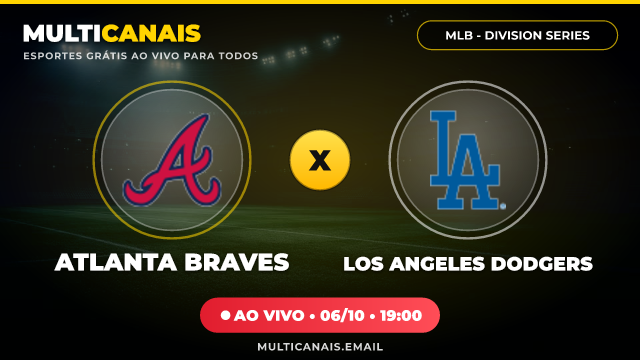 Banner Atlanta Braves x Los Angeles Dodgers