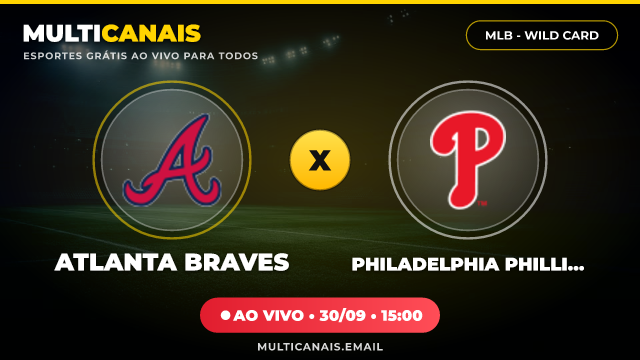 Banner Atlanta Braves x Philadelphia Phillies