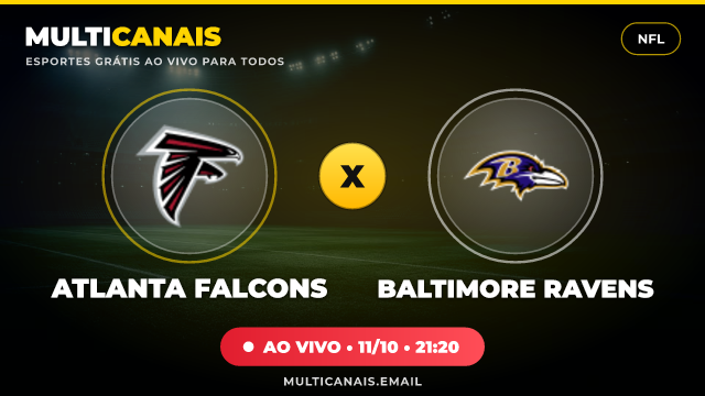 Banner Atlanta Falcons x Baltimore Ravens
