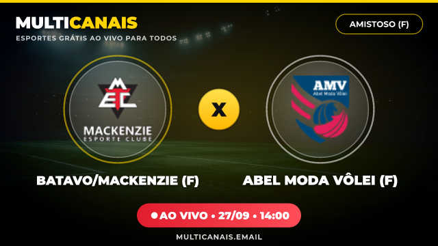 Banner Batavo/Mackenzie (F) x Abel Moda Vôlei (F)