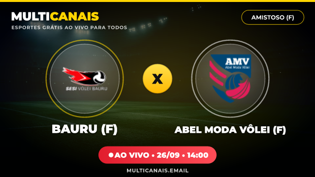 Banner Bauru (F) x Abel Moda Vôlei (F)