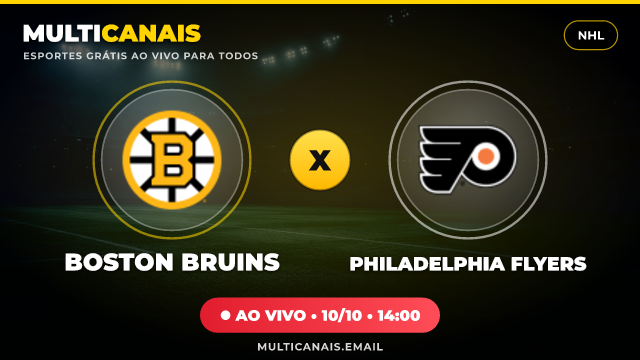 Banner Boston Bruins x Philadelphia Flyers