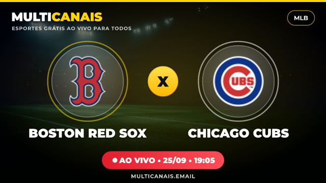 Banner Boston Red Sox x Chicago Cubs