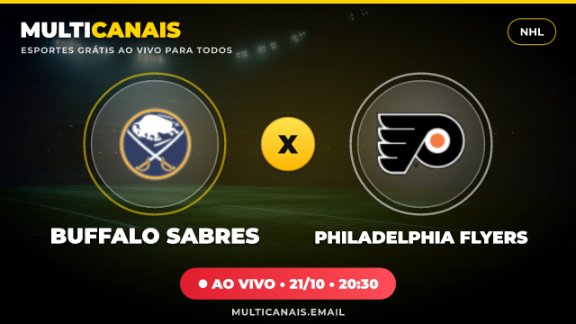 Banner Buffalo Sabres x Philadelphia Flyers