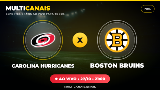 Banner Carolina Hurricanes x Boston Bruins