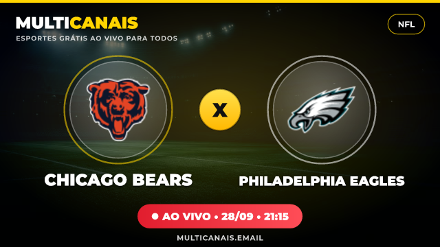Banner Chicago Bears x Philadelphia Eagles