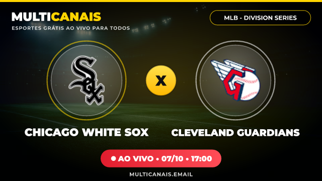 Banner Chicago White Sox x Cleveland Guardians