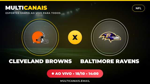Banner Cleveland Browns x Baltimore Ravens