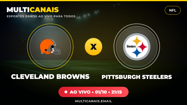 Banner Cleveland Browns x Pittsburgh Steelers