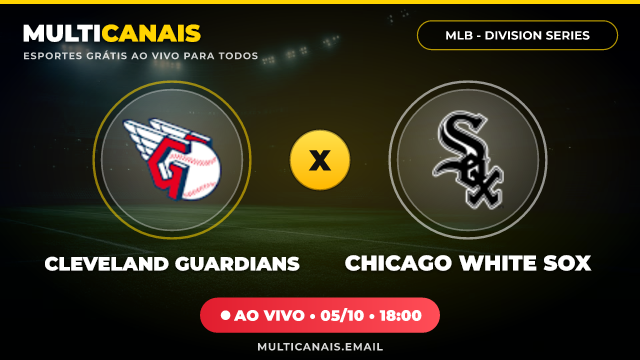 Banner Cleveland Guardians x Chicago White Sox