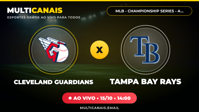 Banner Cleveland Guardians x Tampa Bay Rays