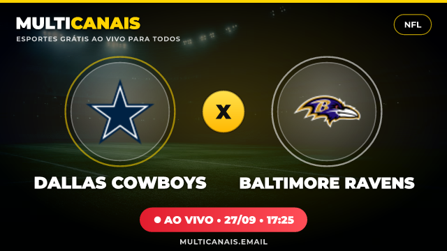 Banner Dallas Cowboys x Baltimore Ravens