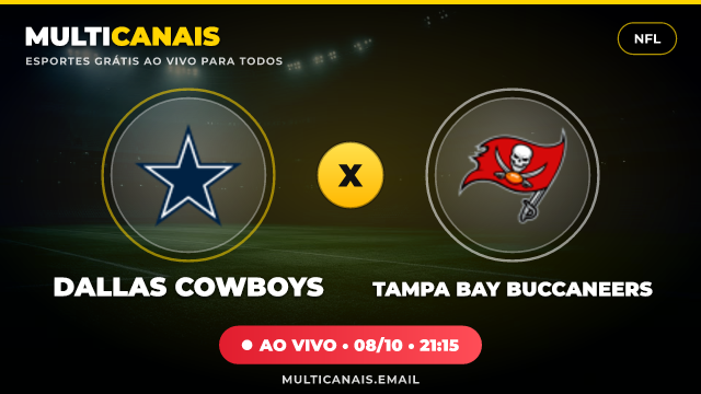 Banner Dallas Cowboys x Tampa Bay Buccaneers