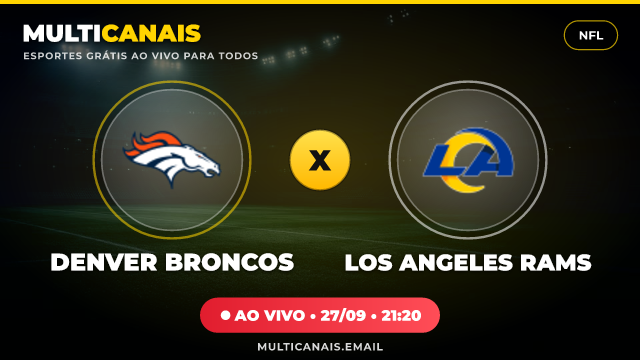 Banner Denver Broncos x Los Angeles Rams