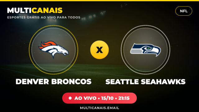 Banner Denver Broncos x Seattle Seahawks