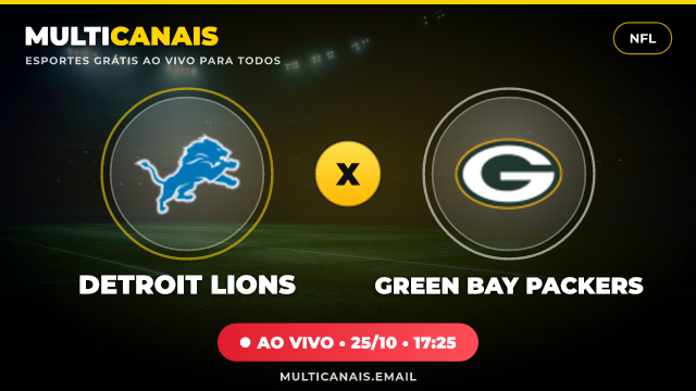 Banner Detroit Lions x Green Bay Packers