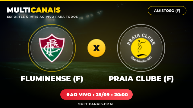 Banner Fluminense (F) x Praia Clube (F)