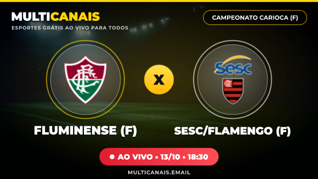 Banner Fluminense (F) x Sesc/Flamengo (F)