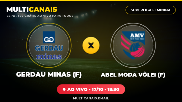 Banner Gerdau Minas (F) x Abel Moda Vôlei (F)