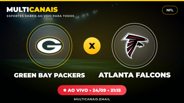 Banner Green Bay Packers x Atlanta Falcons