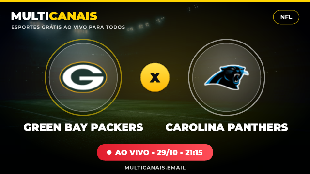 Banner Green Bay Packers x Carolina Panthers
