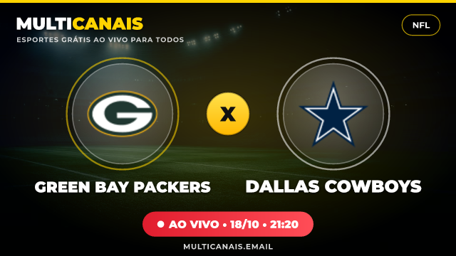 Banner Green Bay Packers x Dallas Cowboys