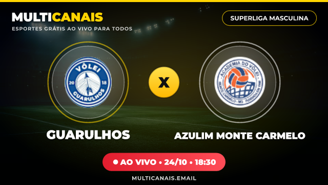 Banner Guarulhos x Azulim Monte Carmelo