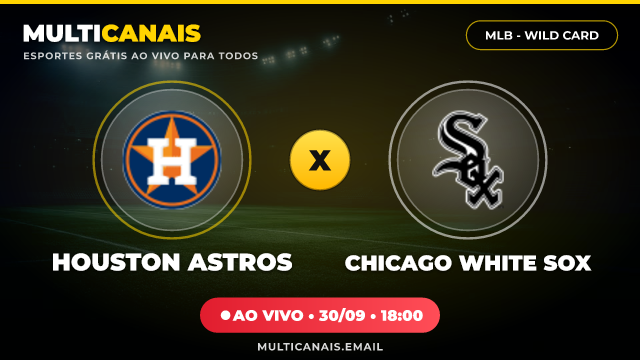 Banner Houston Astros x Chicago White Sox