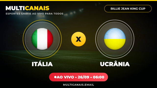 Banner Itália x Ucrânia