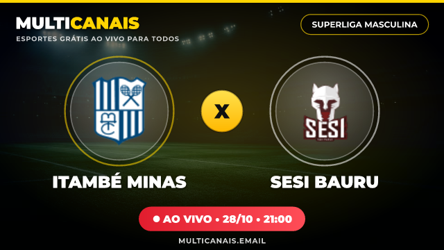 Banner Itambé Minas x Sesi Bauru