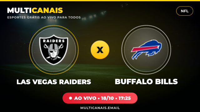 Banner Las Vegas Raiders x Buffalo Bills