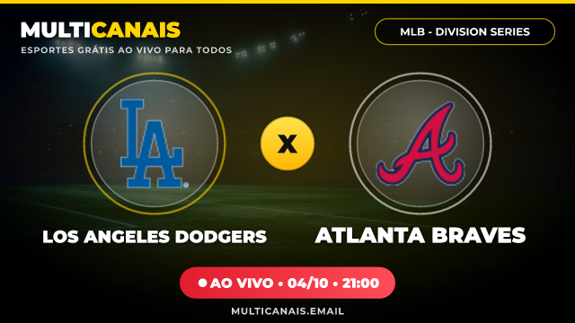 Banner Los Angeles Dodgers x Atlanta Braves