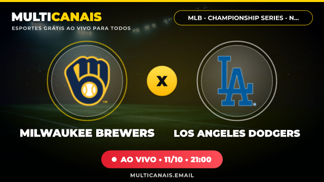 Banner Milwaukee Brewers x Los Angeles Dodgers