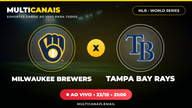 Banner Milwaukee Brewers x Tampa Bay Rays