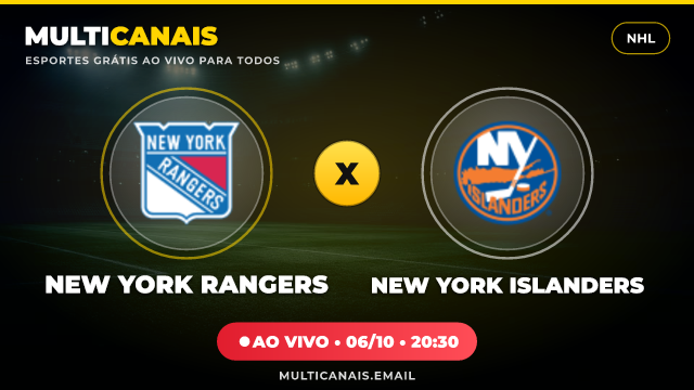 Banner New York Rangers x New York Islanders
