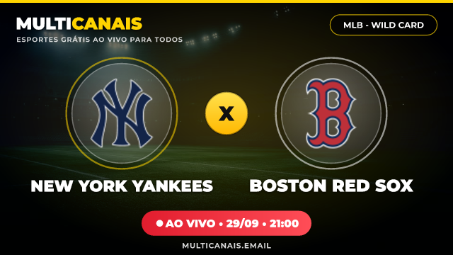 Banner New York Yankees x Boston Red Sox
