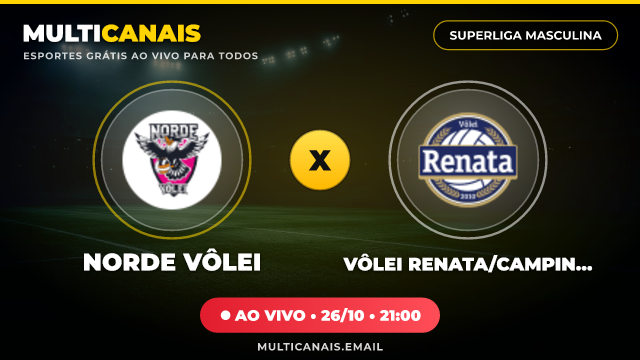 Banner Norde Vôlei x Vôlei Renata/Campinas