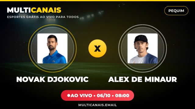Banner Novak Djokovic x Alex De Minaur
