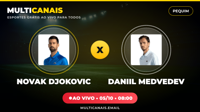 Banner Novak Djokovic x Daniil Medvedev