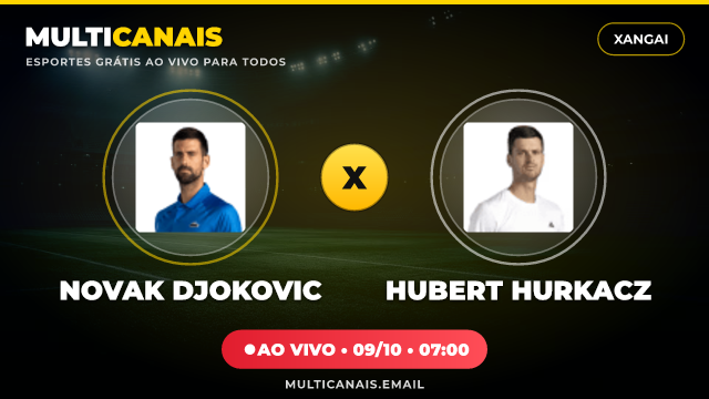 Banner Novak Djokovic x Hubert Hurkacz