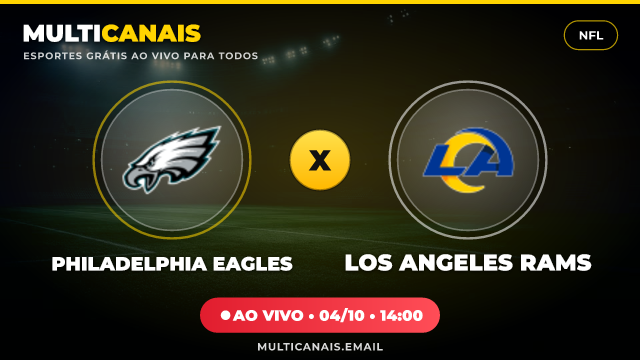 Banner Philadelphia Eagles x Los Angeles Rams