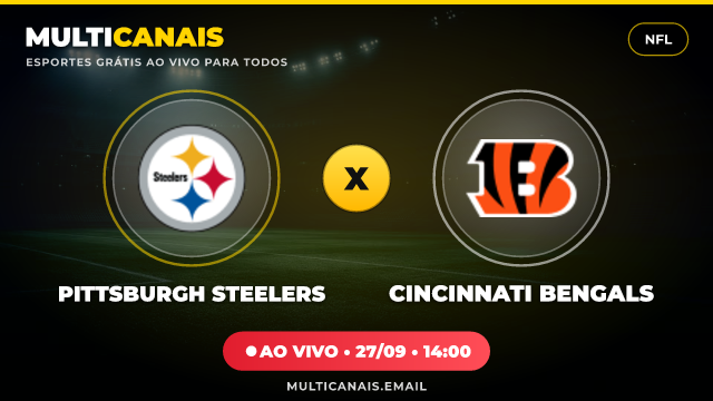 Banner Pittsburgh Steelers x Cincinnati Bengals